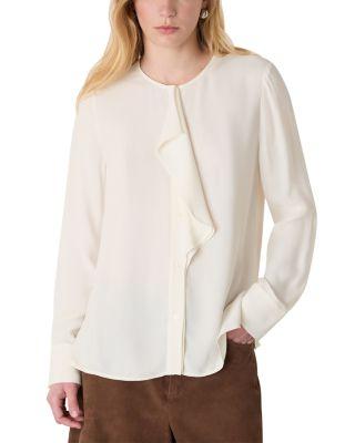 Draped Ruffle Blouse by WHISTLES