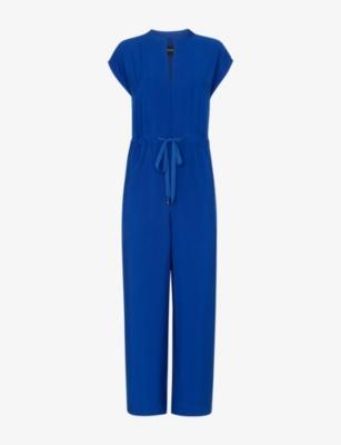 Drawstring-Waist Wide-Leg Woven Jumpsuit by WHISTLES