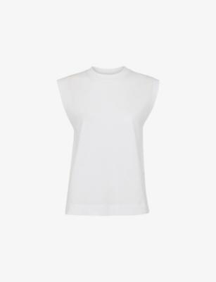 Edie Round-Neck Sleeveless Cotton Vest by WHISTLES