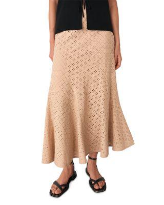 Embroidered Midi Skirt by WHISTLES