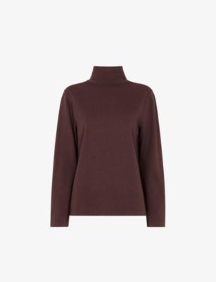 Funnel-Neck Stretch-Cotton Jersey Top by WHISTLES