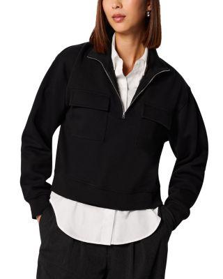 Funnel Quarter Zip Sweater by WHISTLES