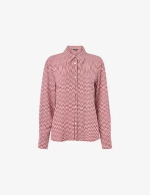 Geo-Print Long-Sleeved Woven Shirt by WHISTLES