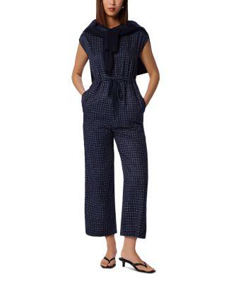Grid Print Jumpsuit by WHISTLES