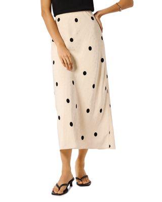 Jacquard Spots Midi Skirt by WHISTLES
