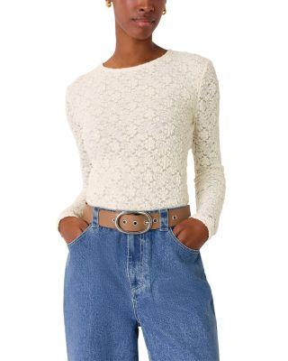 Jersey Lace Long Sleeve Top by WHISTLES