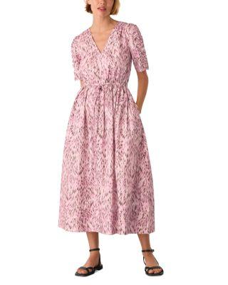 Leopard Print Cotton Midi Dress by WHISTLES