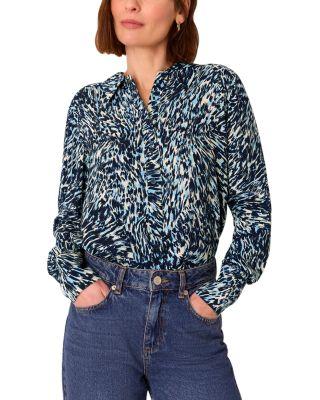 Leopard Swirl Print Shirt by WHISTLES