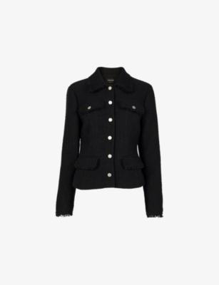 Lucie Button-Up Boucle Jacket by WHISTLES