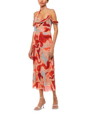 Marble Print Dress by WHISTLES