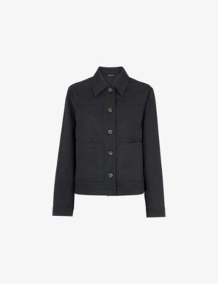 Mia Patch-Pocket Cotton and Lyocell-Blend Jacket by WHISTLES