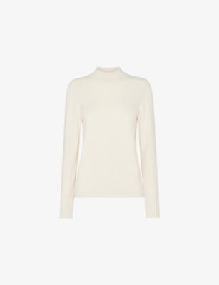 Mira Funnel-Neck Cotton-Blend Jumper by WHISTLES