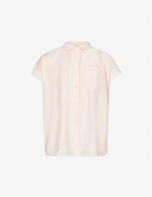 Nicola short-sleeve crepe shirt by WHISTLES