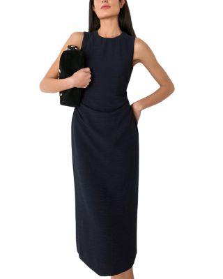 Nora Textured Midi Dress by WHISTLES Nora Textured Midi Dress by WHISTLES