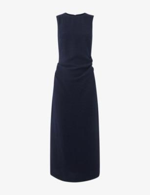 Nora Textured Woven Midi Dress by WHISTLES
