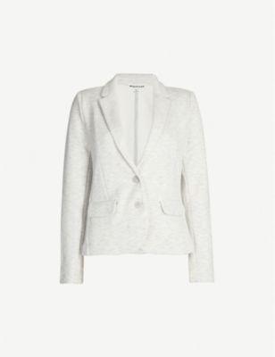 Notch-lapels slim-fit cotton-blend jacket by WHISTLES