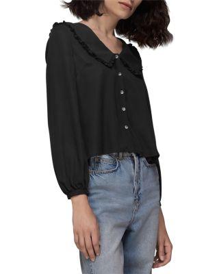 Oversized Collar Detail Top by WHISTLES