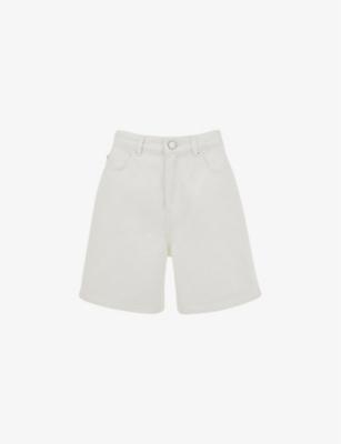 Patch-pocket regular-fit denim shorts by WHISTLES