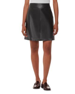Petite Leather A Line Skirt by WHISTLES