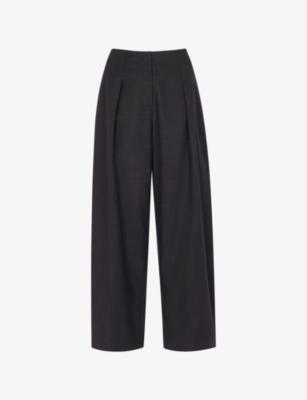 Pleat-Front Barrel-Leg Cotton-Blend Trousers by WHISTLES