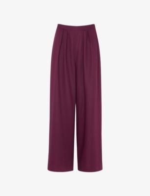 Pleat-Front High-Rise Relaxed Woven Trousers by WHISTLES