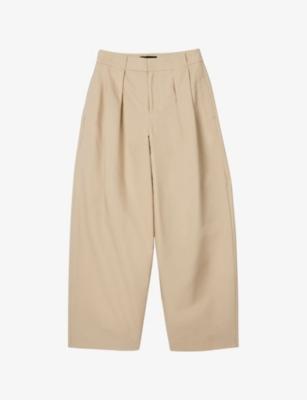 Pleated Barrel-Leg Cotton Trousers by WHISTLES