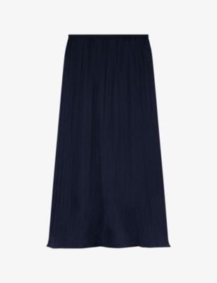 Plisse Column Woven Midi Skirt by WHISTLES