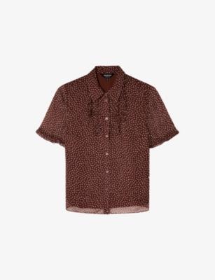 Polka-Dot Short-Sleeve Woven Shirt by WHISTLES