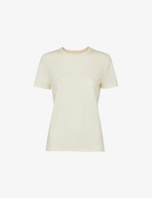 Posie Double-Trim Short-Sleeve Cotton T-Shirt by WHISTLES
