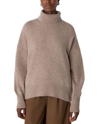 Roll Neck Curved Hem Wool Knit Sweater by WHISTLES