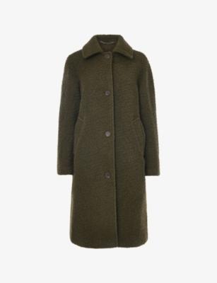 Romy Bouclé-Texture Wool Coat by WHISTLES