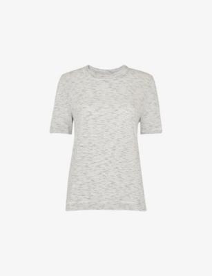 Rosa Double-Trim Regular-Fit Striped Cotton T-Shirt by WHISTLES