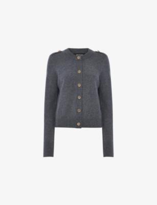 Round-Neck Knitted Wool Cardigan by WHISTLES
