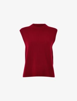 Round-Neck Regular-Fit Wool Vest by WHISTLES