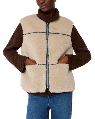 Rowena Faux Fur Sleeveless Coat by WHISTLES
