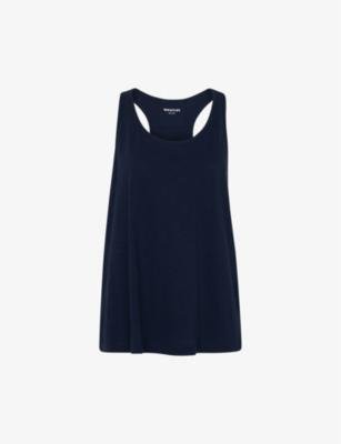 Scoop-neck curved-hem cotton-jersey vest top by WHISTLES