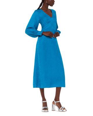 Serpent Jacquard Midi Dress by WHISTLES