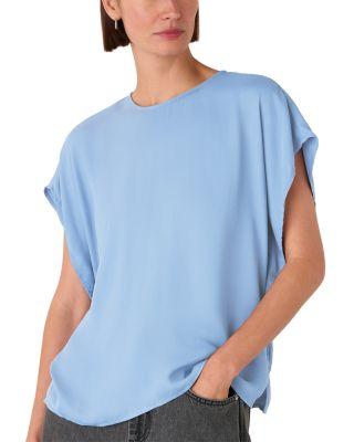 Short Sleeve Crepe Shell Top by WHISTLES