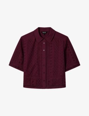 Short-Sleeved Broderie Cotton Shirt by WHISTLES