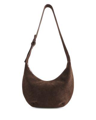Sia Curved Suede Crossbody by WHISTLES