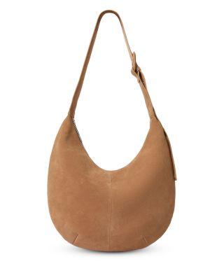 Sia Large Curved Suede Crossbody Bag by WHISTLES
