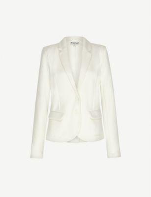 Single-breasted cotton-jersey jacket by WHISTLES
