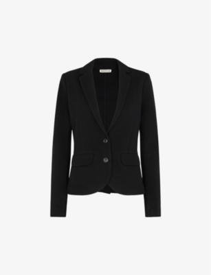 Single-breasted slim-fit cotton jacket by WHISTLES