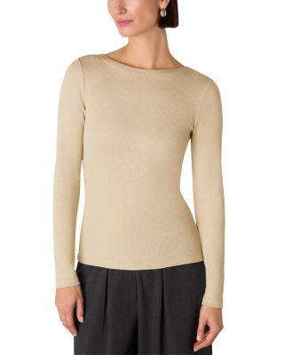 Sparkle Rib Jersey Top by WHISTLES
