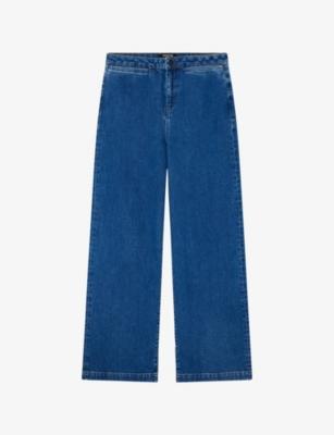 Straight-Fit High-Rise Stretch-Denim Jeans by WHISTLES