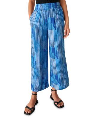 Stripe Print Cropped Pants by WHISTLES