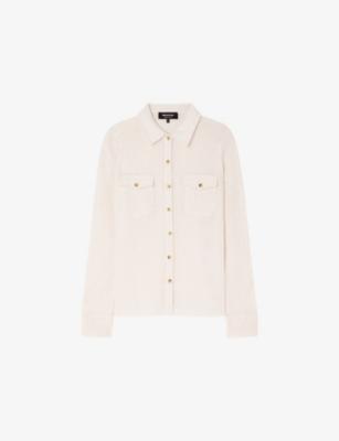 Textured Button-Down Cotton-Jersey Shirt by WHISTLES