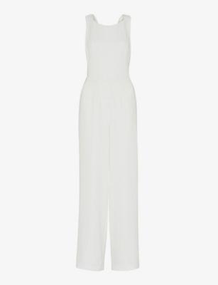 Thelma wide-leg woven wedding jumpsuit by WHISTLES