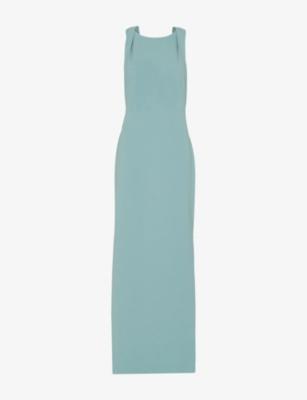 Tie-Back Slim-Fit Stretch-Woven Maxi Dress by WHISTLES