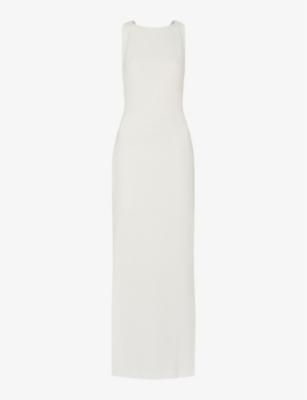 Tie Back slim-fit stretch-crepe maxi dress by WHISTLES